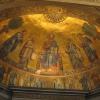 "Heilig, heilig, heilig, heilig ist der Herr..." vor dem wunderschönen Mosaikbild in der Apsis der Basilika.