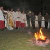 Eröffnung der Osternachtfeier am Osterfeuer