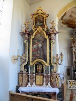 Foto vom linken Seitenaltar